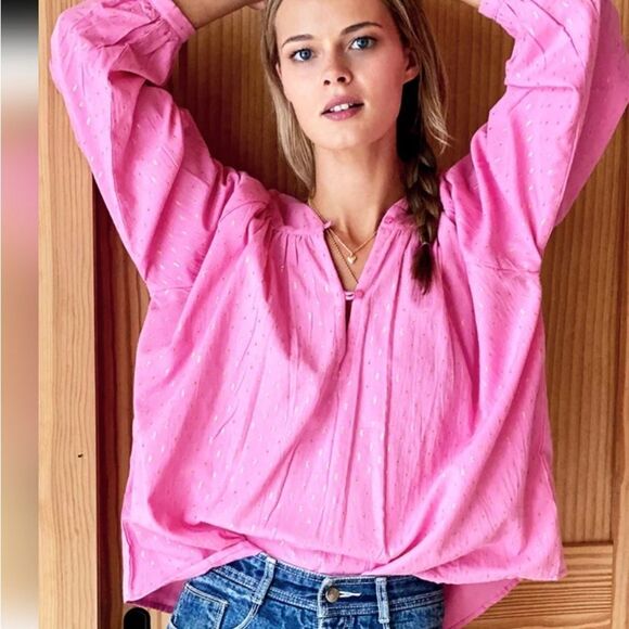 EMERSON FRY OLYMPIA SHIRT - PINK GOLD
DOT LUREX Size XS - Picture 1 of 10